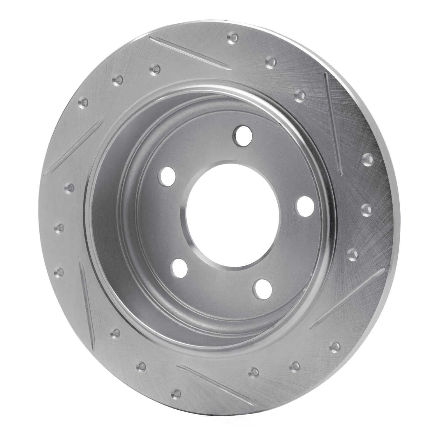 Dynamic Friction Company 631-40012L DFC Brake Rotor - Drilled And Slotted - Silver