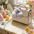 thumbnail image 2 of Surpdew Soft Fluffy Rabbit Keychain Cute Pbunny Key Rings Pbunny Key Rings Faux Fur Keyring Pompom Keychain Decoration Sky Blue, 2 of 6