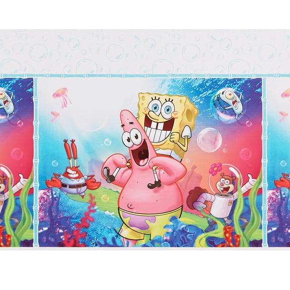 SpongeBob SquarePants Plastic Table Cover 54" x 96"