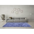 thumbnail image 3 of Ahgly Company Indoor Rectangle Abstract Blue Modern Area Rugs, 8' x 10', 3 of 4