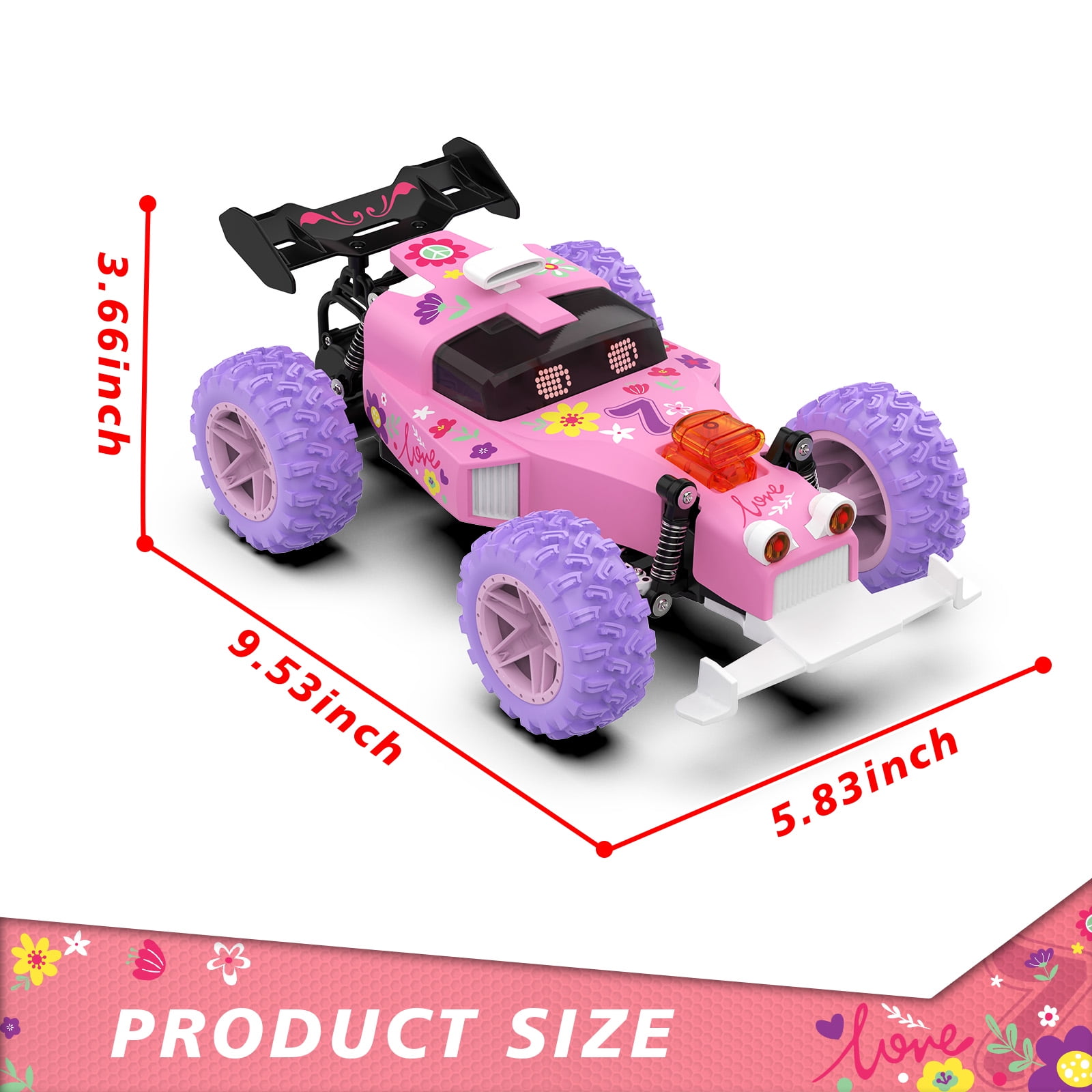 Gmdisc Remote Control Car, 1:18 High Speed RC Cars, 20+ km/h Toy for Boys & Girls Christmas Birthday Gifts for Kids
