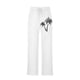 thumbnail image 5 of Pantalones largos de lino para hombre, pantalones holgados de playa con estampado hawaiano, cintura elástica y cordón ajustable, estampado en caliente., 5 of 5