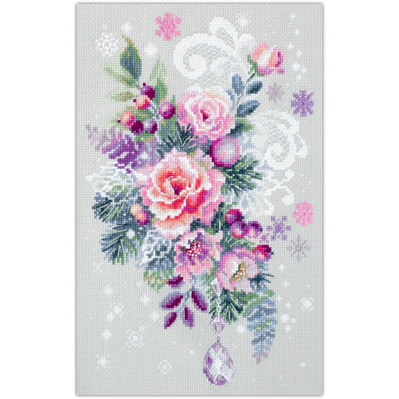 Winter Fancy Cross Stitch Kit by Magic Needle
