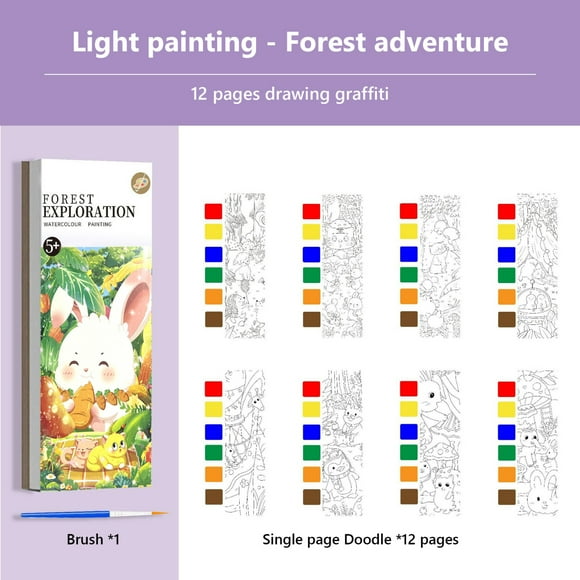 Cyber&Monday Deals Iumwxz 2Pcs Coloring Books Coloring Books for Kids Portable Painting Book Card Paper Ideal Christmas Gifts for Boys and Girls Home Savings