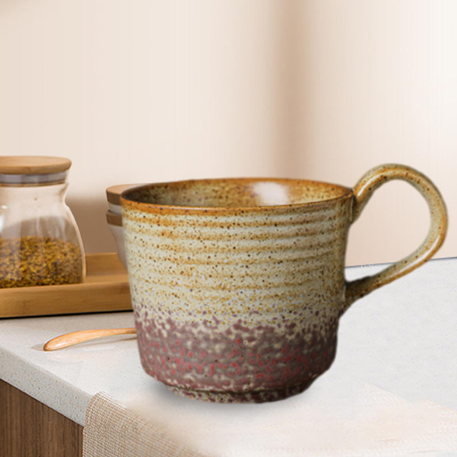 Baoblaze Ceramic Coffee Cup Handmade Ceramic Tea Cup Japanese Espresso Cup Ceramics D