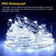thumbnail image 3 of Juego de 2 luces de cadena solares 10m 100LED, IP65 Luces de hadas a prueba de agua 8 modos Iluminación de alambre de cobre de jardín para exteriores, fiestas, bodas, patio, Navidad Xemadio WLJ-3290, 3 of 5
