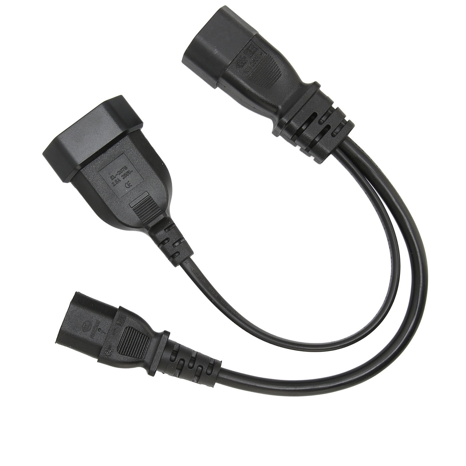 Power Cable, Effective Conversion IEC320 C14 To IEC320 C13 And EU Power