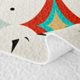 thumbnail image 5 of Erosebridal Mid Century Star Twin Quilt Set for Boys Girls, Retro Cream Abstract Print Twin Coverlet Set, 2pcs, 5 of 7