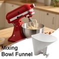 thumbnail image 4 of Adjustable Flour Funnel for Stand Mixer Bowls Wide-Mouth Pouring Attachment for KitchenAid & Most 3.5-7Qt Bowls Mess-Free Ingredient Adding Baking Tool, 4 of 8
