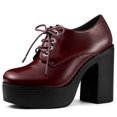 thumbnail image 1 of Unique Bargains Bottines à Plateforme à Talon Bloc Haut pour Femmes, 1 of 7
