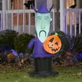thumbnail image 2 of Gemmy Halloween Inflatable Shock with Jack O' Lantern, 4 ft Tall, Multi, 2 of 4