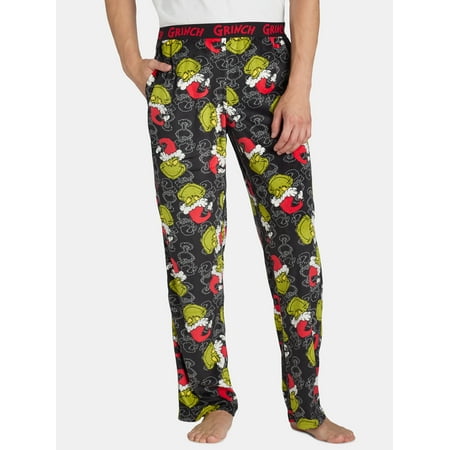 Dr. Seuss Women's Grinch Velour Sleep Pants, Sizes XS-3X