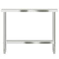 thumbnail image 3 of vidaXL Kitchen Work Table 110x30x85 cm Stainless Steel, 3 of 5