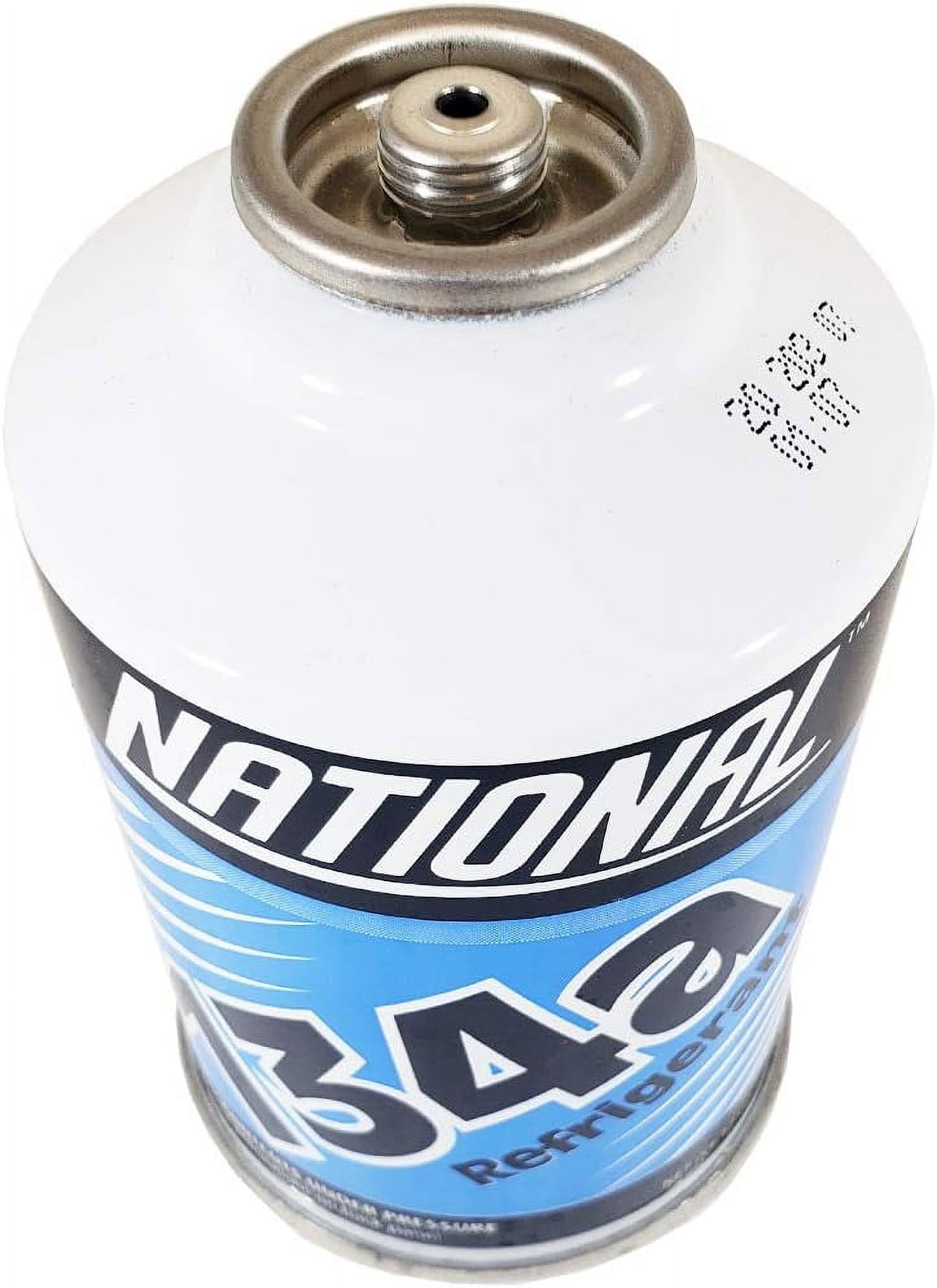 National Refrigerant R134a for MVAC use in a 12-Ounce Self-Sealing Container, Pack of 6
