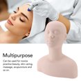 thumbnail image 4 of Mannequin Head Shoulder Model, Lifelike Skin Like Texture PVC Rubber Display Manikin Head Bust  for Acupuncture for Skin Caring, 4 of 8