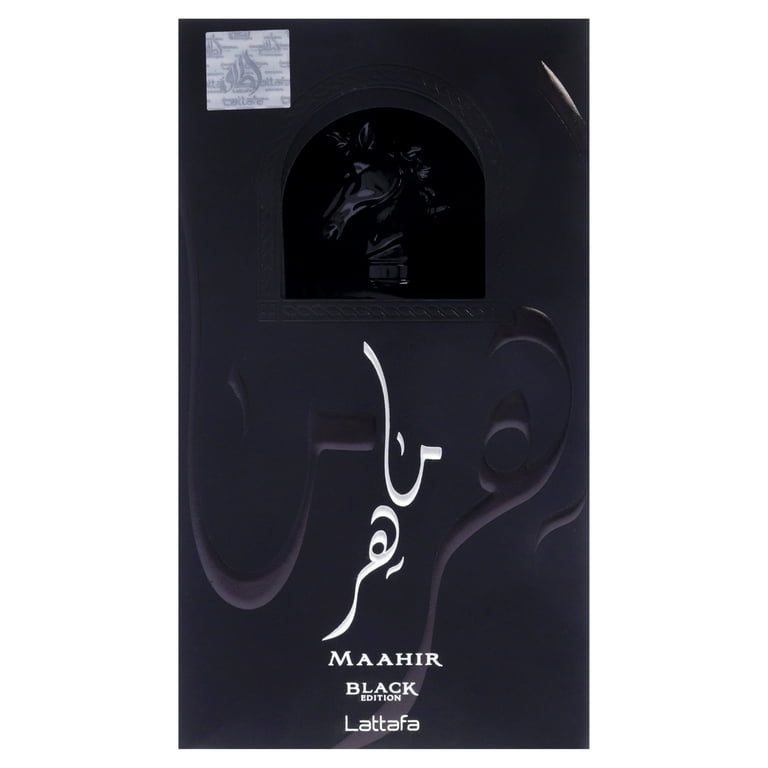 LATTAFA Maahir Black Edition, 3.4 oz EDP Spray, Pepper