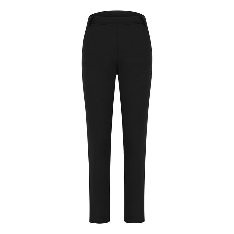 black jogger dress pants womens Small Black Jogger Pants for Women with High Waist Fit