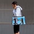 thumbnail image 6 of Lsque Bluey Pattern Hand Travel Bag, Weekender Carry On for Women Men, Sports Gym Bag, Workout Duffel Bag, Overnight Shoulder Bag fit 15.6 Inch Laptop, 6 of 6