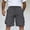 Dark Gray, variant on Mens Utility Cargo Shorts, Durable Ripstop Fabric with Elastic Drawstring Waist and Practical Multi-Pocket Structure Green L