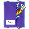 thumbnail image 2 of WWW Stationery Bag Adjustable Elastic Band Multi Pockets Pen Holder Zippered OfficeSupplies Organizer Caculator Cards Keys Sleeve Pouch For File Folder BinderBook Journals Notebook Detachable, 2 of 8