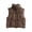 Coffee, variant on Toddler Boys Girls Puffer Vest Kids Stand Collar Zip Up Sleeveless Vest with Side Pockets Warm Quilted Padded Layering Piece (Black, 9-10 Years)
