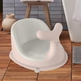 thumbnail image 4 of Silla para niños con respaldo, ventosas, fácil almacenamiento, asiento de suelo suave Rosado, 4 of 8