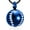 blue, variant on Stainless Steel 20mm Baseball Memorial Urn Jewelry Pendant Hold Cremation keepsake necklace for ashes