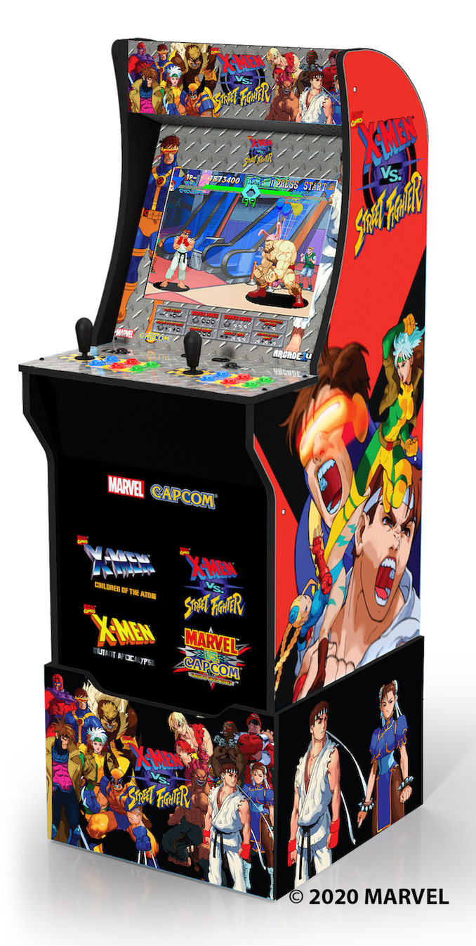 xmen vs street fighter arcade cabinet