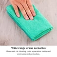 thumbnail image 3 of Youkk Microfiber Cleaning Cloth Absorbent Home Dining Bar Kitchen Plate Cookware Tableware Washcloth Car Wiping Dishcloth Freen 30x30cm, 3 of 6