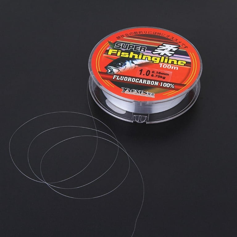 100m Fishing Line Nylon Fluorocarbon Fishing Leader Line Strong Pull Line  Fishing Tackle Accessories 