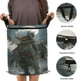thumbnail image 3 of WOBOGO The Boy with Wings Foldable Laundry Baskets with Carry Handle Zipper Closure Travel Bathroom College Dorm Essentials, 3 of 7