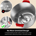 thumbnail image 6 of AIZIYO DoughChief, 5.3QT Dough Mixer, Dough Maker with Ferment Function, Touch Panel Control, 304 Stainless Steel Bowl, Removeable lid, Dough Proofing Box for Pizza, Bread, Pasta & Mochi, 6 of 9