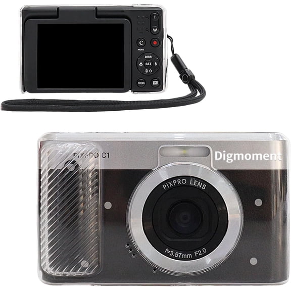 Digmoment Accessories Compatible with Kodak Pixpro C1 – Ultra-Compact Digital Camera Case and Wrist Cord for Kodak Pixpro C1 Camera