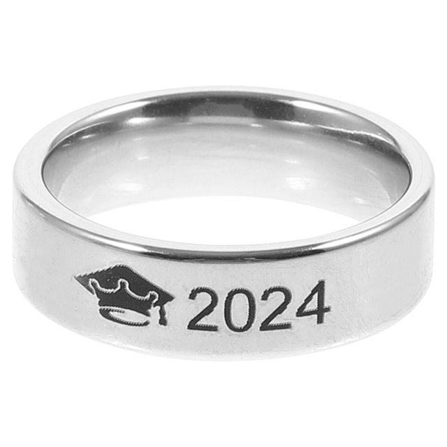 Graduation Themed Ring Men Women Finger Ring Metal Graduation Ring Grad Party Favor