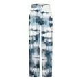 thumbnail image 3 of COSFO White Men's Sweatpants for Men Joggers Straight-Leg Full Casual Pull-On Tie Dye Comfort Waist Men Pants, 3 of 4