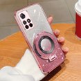 thumbnail image 1 of Plated Gradient Glitter Round Holder TPU Phone Case, Series 1,iPhone 14 Pro, 1 of 7