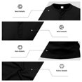 thumbnail image 6 of UDAUDU Men's Henley Shirts Long Sleeve Casual Waffle T-Shirts 2026 Fall Fashion Button Pullover Winter Sweaters Tee Shirt Black L, 6 of 8