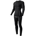 thumbnail image 4 of TQEHS Conjunto de ropa interior térmica para hombres y mujeres para deportes de esquí al aire libre en invierno, parte superior e inferior cálidas., 4 of 6