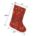 thumbnail image 5 of 3 Pcs Christmas Stockings,Red Christmas Gingerbread Man Pattern Stockings Christmas,14.8'' Xmas Stockings,Christmas Party Favors,Christmas Party Decorations,Christmas Stockings Personalized, 5 of 5