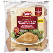 Tyson All Natural Boneless Skinless Chicken Breasts, 3 lb Bag (Frozen)