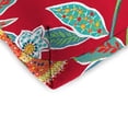 thumbnail image 4 of Jordan Manufacturing 18" x 18" Leathra Red Floral Square Tufted Contoured Outdoor Wicker Seat Cushion (2 Pack), 4 of 12