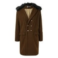 thumbnail image 3 of MKLEKYY Shirt Jacket Men Mens Fashion Solid Pocket Cardigan Button Sweater Jacket, 3 of 5
