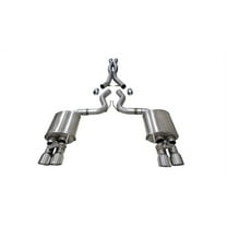 Corsa 2018  Ford Mustang GT Fastback 5.0L 3in Cat-Back System Dual Rear Exit w/ 4in Polished Tips