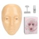 thumbnail image 2 of Cara De Maniquí De Maquillaje, Maniquí De Cara Completa De Silicona De Textura Y Realista Para Principiantes Para Pestañas, 2 of 7