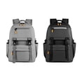 thumbnail image 1 of Paquete 5 piezas Mochila con bolsillo reflejante y porta laptop gris 103, 1 of 7