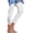 B-White, variant on Cropped Pants Women Summer Casual Capri Leggings Floral Print Stretchy Knee Length Capris Lounge Travel Pants Yoga Pants Slim Fit, White&L