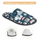 thumbnail image 3 of Balery Dental Pantuflas de Casa de Felpa Silenciosas con Diseño Estampado, Zapatillas Cómodas Antideslizantes de Algodón para Interior-Medium, 3 of 8