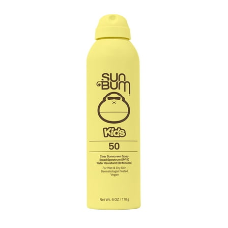 Sun Bum Kids Clear Sunscreen Spray, SPF 50, 6 oz