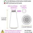 thumbnail image 2 of HUGFEGWE Tête de Pulvérisation pour Robinet Rétractable, Buse de Pulvérisation pour Robinet d'Évier de Cuisine Pièce de Rechange pour Robinet de Cuisine Bec de Pulvérisation 1/2 Pouce IPS, Chrome AZ824-4797, 2 of 9