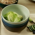 thumbnail image 5 of Greentainer Unbreakable Cereal Bowls, Large 24 OZ Plastic Bowl, Lightweight, Dishwasher and Microwave Safe, Ideal for Cereal, Salad, Soup and Noodles (Dark Coastal-Medium, Set of 4), 5 of 8